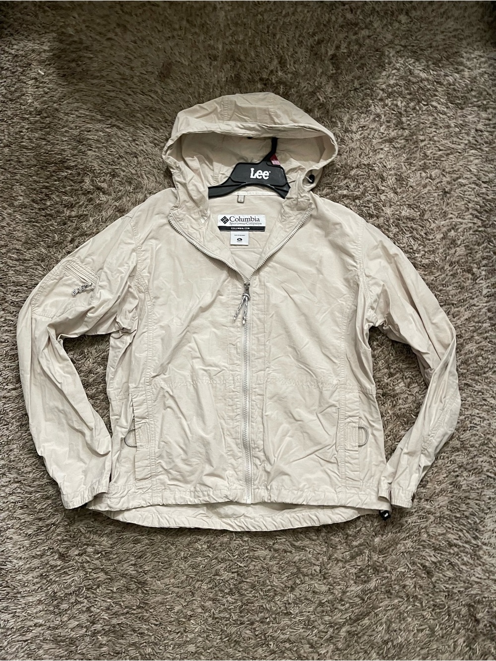 Columbia Women's Hooded Lightweight Jacket - Beige